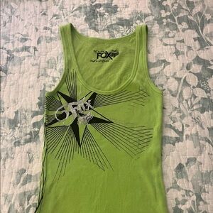 Fox Lime Green Graphic Tank